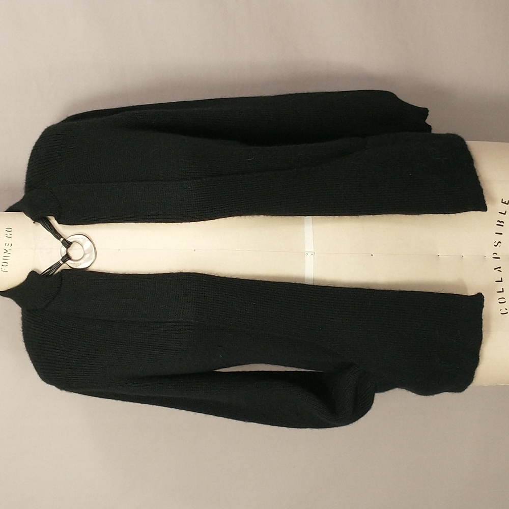 Soft Alpaca Cardigan Sweater Long with Pockets Peruvian Quality Made in Peru Lg
